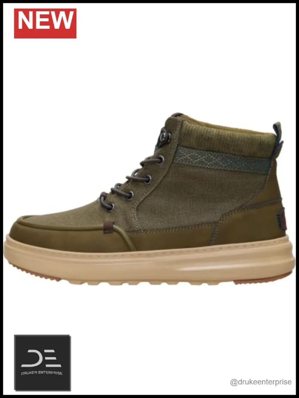 Women's Waxed Canvas Ankle Hiking Boot Water Repellent Lace Up